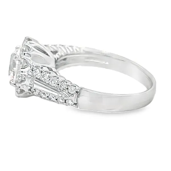 18K White Gold Diamond Engagement Ring Image 2 Koerbers Fine Jewelry Inc New Albany, IN