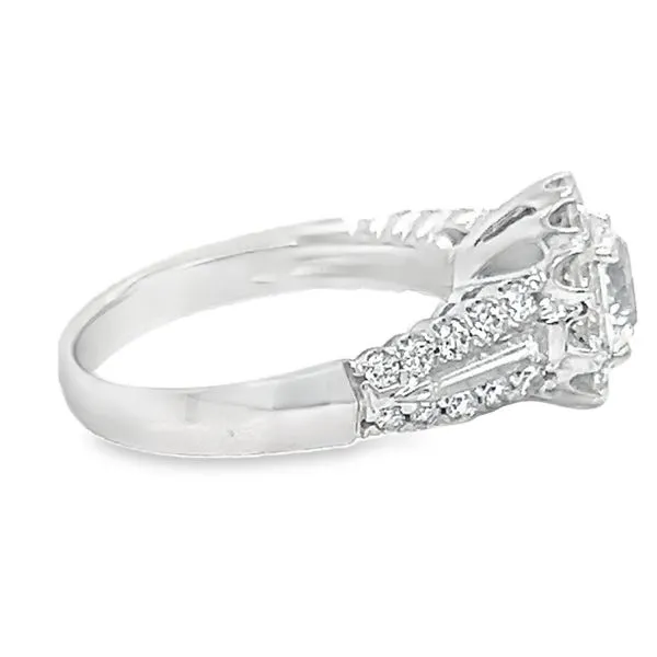 18K White Gold Diamond Engagement Ring Image 4 Koerbers Fine Jewelry Inc New Albany, IN