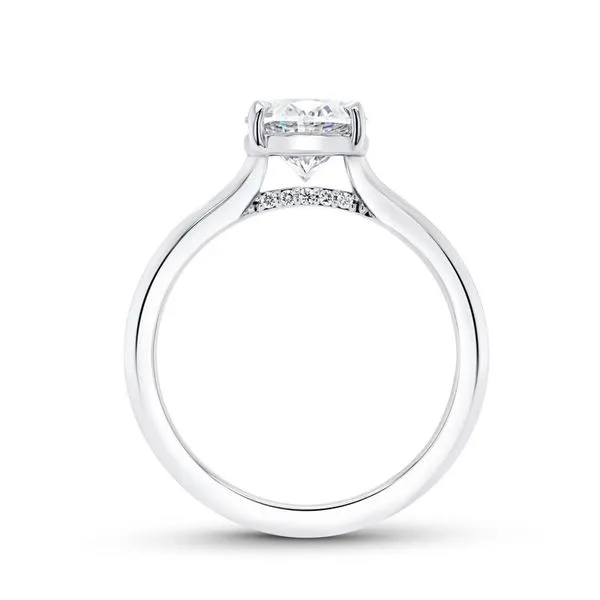 18K White Gold Oval Diamond Engagement RIng Image 3 Koerbers Fine Jewelry Inc New Albany, IN