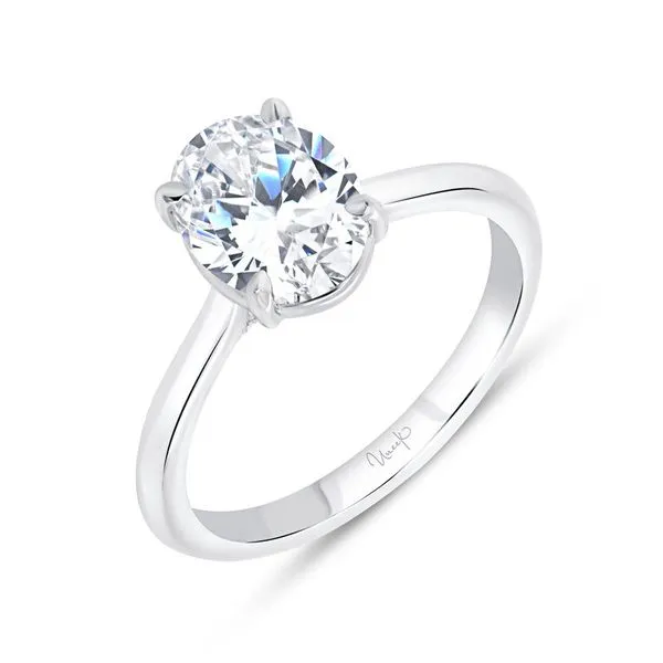 18K White Gold Oval Diamond Engagement RIng Koerbers Fine Jewelry Inc New Albany, IN