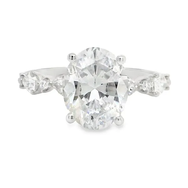 18K White Gold Oval Engagement Ring Koerbers Fine Jewelry Inc New Albany, IN