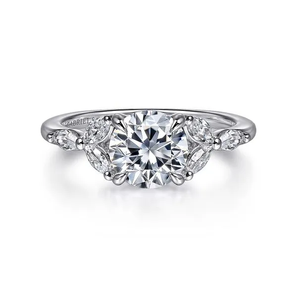 14K White Gold Round Diamond Engagement Ring Koerbers Fine Jewelry Inc New Albany, IN