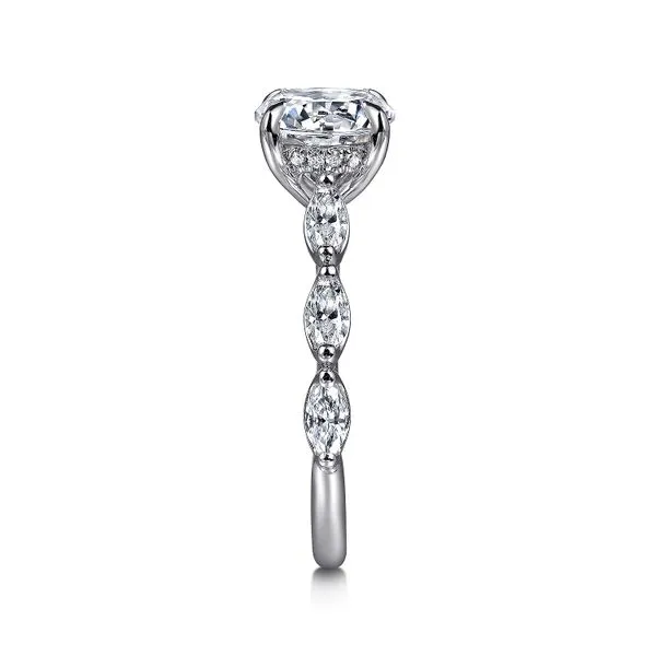 14K White Gold Round Diamond Engagement Ring Image 4 Koerbers Fine Jewelry Inc New Albany, IN