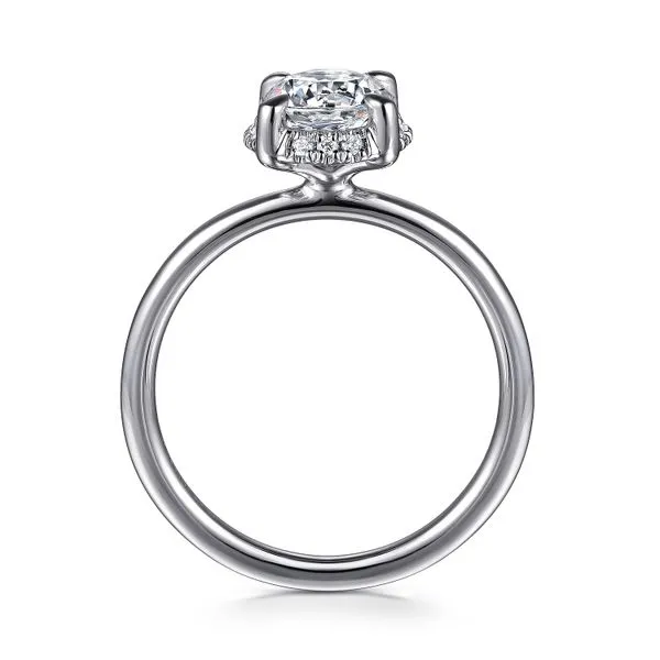 14K White Gold Hidden Halo Semi Mount Engagement Ring Image 2 Koerbers Fine Jewelry Inc New Albany, IN