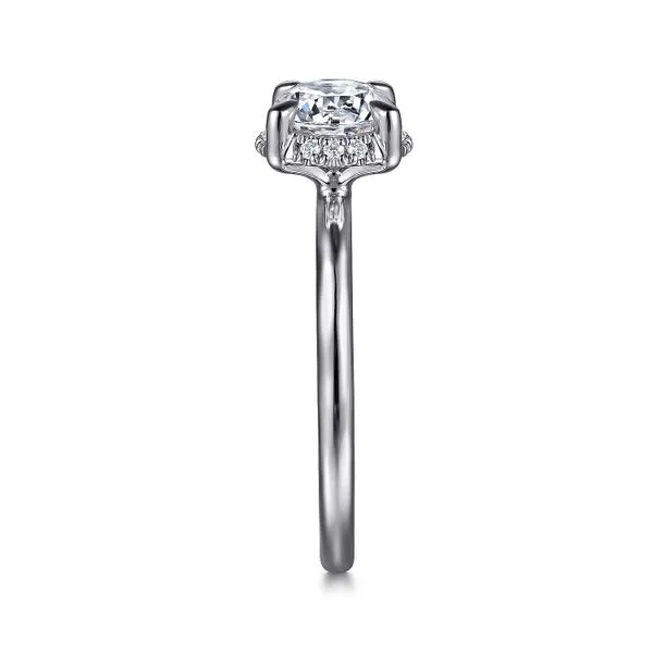 14K White Gold Hidden Halo Semi Mount Engagement Ring Image 4 Koerbers Fine Jewelry Inc New Albany, IN