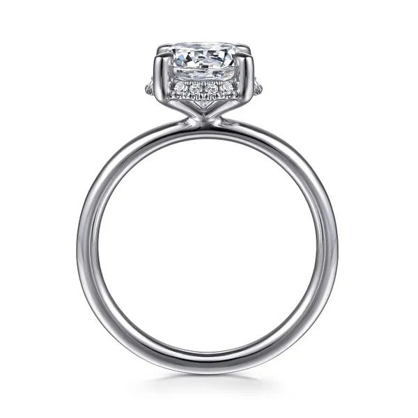 14K White Gold Round Hidden Halo Diamond Engagement Ring Image 2 Koerbers Fine Jewelry Inc New Albany, IN
