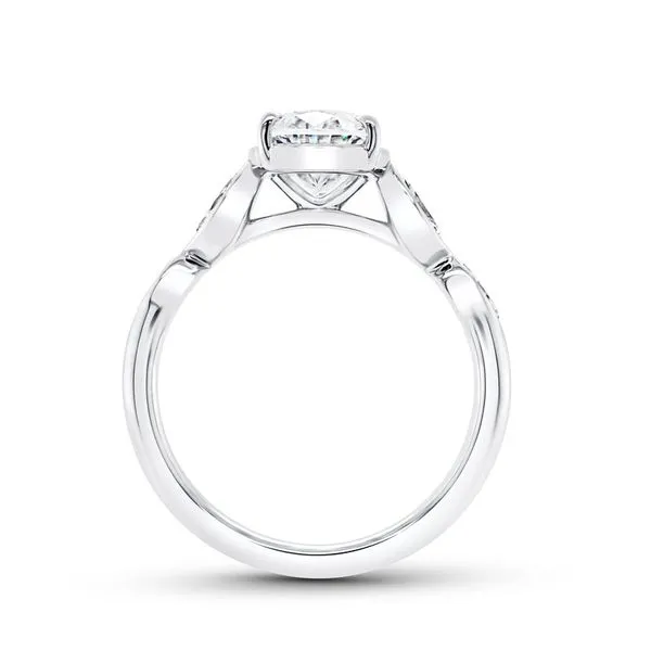 18K White Gold Oval Diamond Engagement Ring Image 2 Koerbers Fine Jewelry Inc New Albany, IN