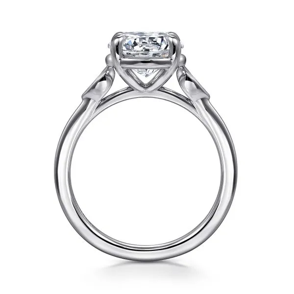 14K White Gold Round Three Stone Diamond Engagement Ring Image 2 Koerbers Fine Jewelry Inc New Albany, IN