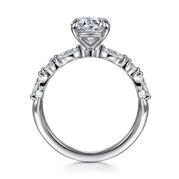 14K White Gold Round Diamond Engagement Ring Image 2 Koerbers Fine Jewelry Inc New Albany, IN