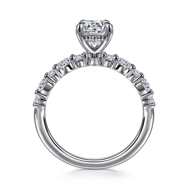 14K White Gold Round Diamond Engagement Ring Image 2 Koerbers Fine Jewelry Inc New Albany, IN