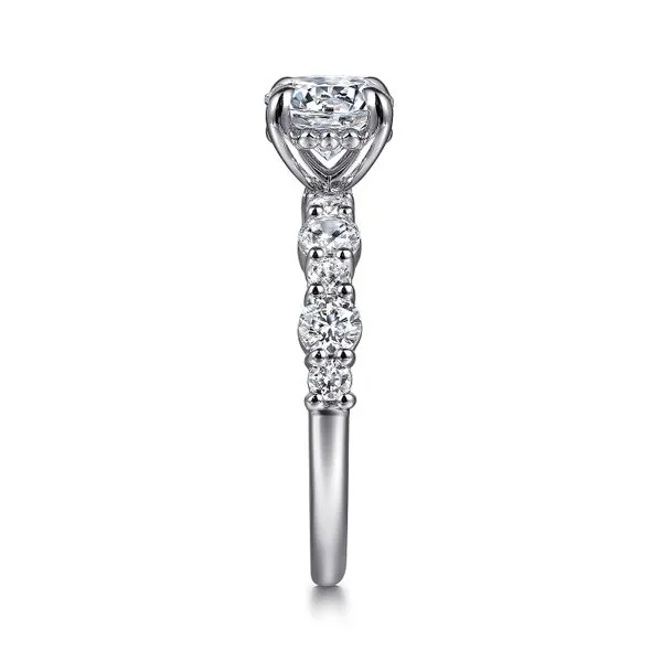 14K White Gold Round Diamond Engagement Ring Image 4 Koerbers Fine Jewelry Inc New Albany, IN