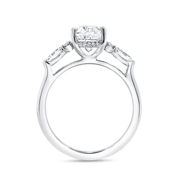 18K White Gold Oval Diamond Engagement Ring Image 3 Koerbers Fine Jewelry Inc New Albany, IN