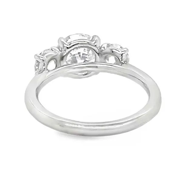 18K White Gold Three Stone Diamond Engagement Ring Image 3 Koerbers Fine Jewelry Inc New Albany, IN