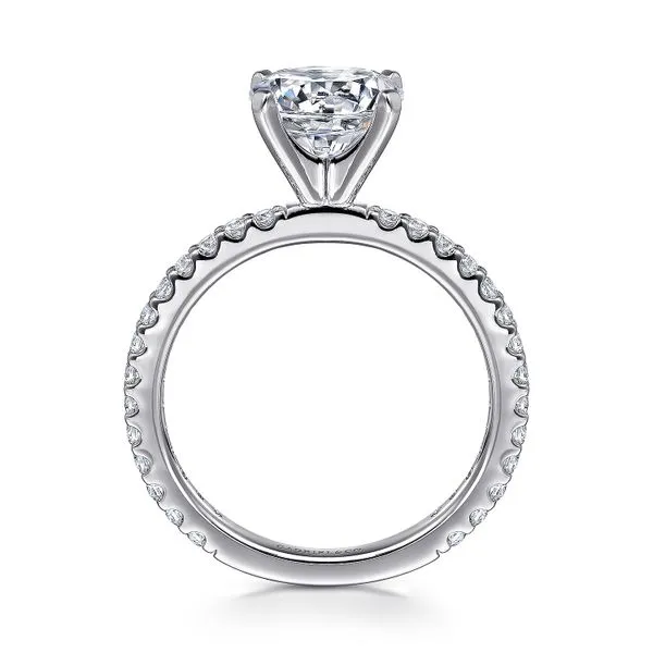 14K White Gold Round Diamond Engagement Ring Image 2 Koerbers Fine Jewelry Inc New Albany, IN