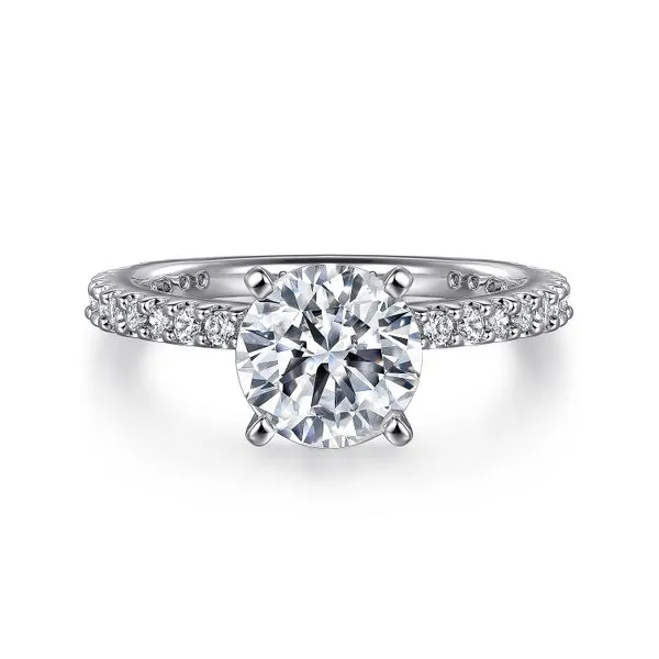 14K White Gold Round Diamond Engagement Ring Koerbers Fine Jewelry Inc New Albany, IN