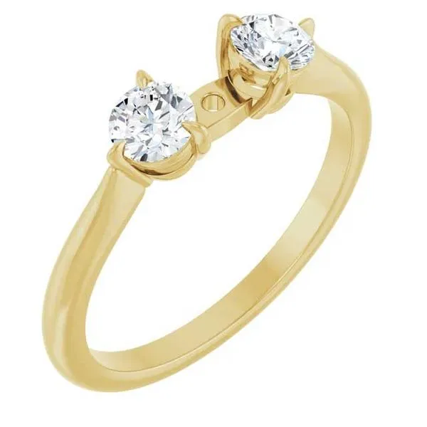 14K Yellow Gold 3 Stone Shank Koerbers Fine Jewelry Inc New Albany, IN