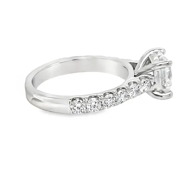 18K White Gold Diamond Engagement Ring Image 4 Koerbers Fine Jewelry Inc New Albany, IN