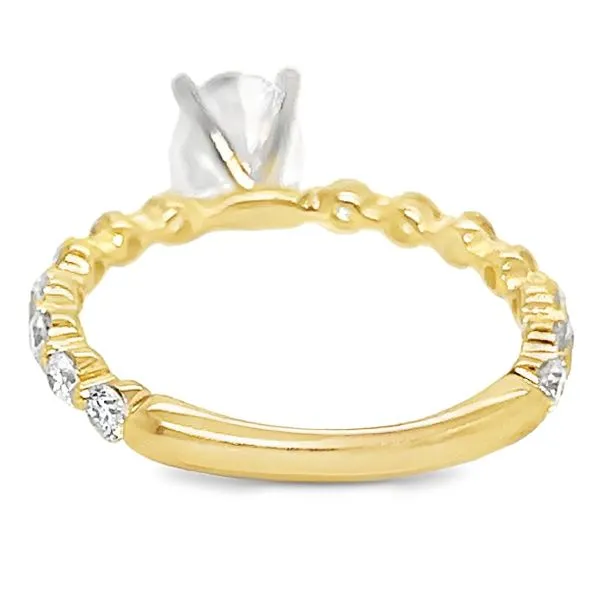 18K Yellow Gold Single Row Engagement Ring Image 3 Koerbers Fine Jewelry Inc New Albany, IN