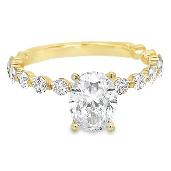 18K Yellow Gold Single Row Engagement Ring Koerbers Fine Jewelry Inc New Albany, IN