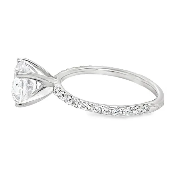 18K White Gold Single Row Engagement Ring Image 2 Koerbers Fine Jewelry Inc New Albany, IN