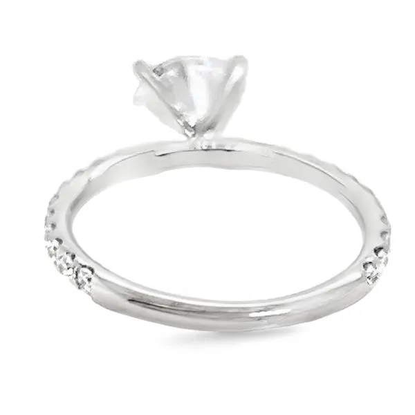 18K White Gold Single Row Engagement Ring Image 3 Koerbers Fine Jewelry Inc New Albany, IN