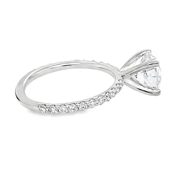 18K White Gold Single Row Engagement Ring Image 4 Koerbers Fine Jewelry Inc New Albany, IN