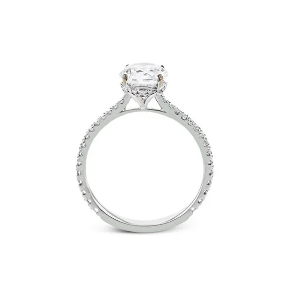 18K White Gold Single Row Diamond Engagement Ring Image 3 Koerbers Fine Jewelry Inc New Albany, IN