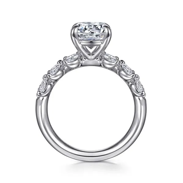 14K White Gold Round Diamond Engagement Ring Image 2 Koerbers Fine Jewelry Inc New Albany, IN