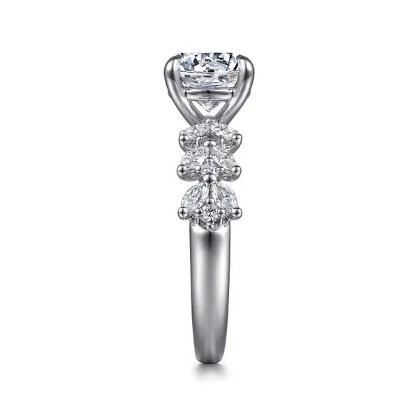 14K White Gold Round Diamond Engagement Ring Image 4 Koerbers Fine Jewelry Inc New Albany, IN