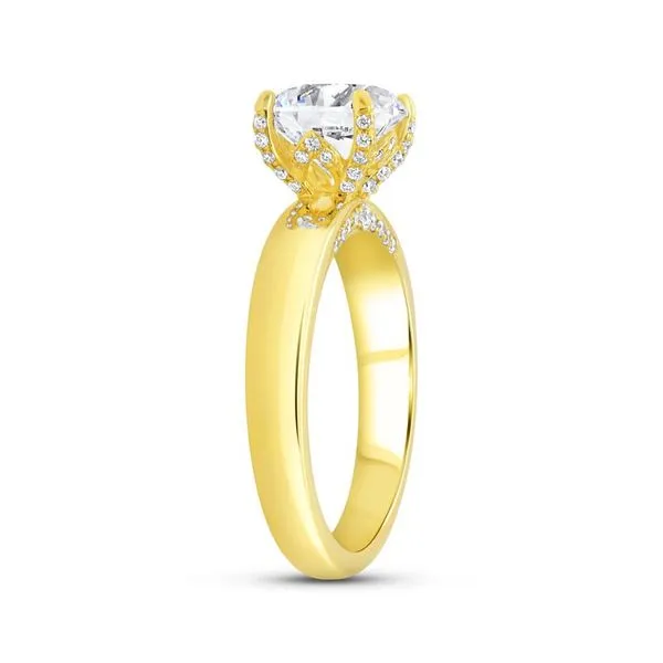 18K Yellow Gold Diamond Engagement Ring Image 2 Koerbers Fine Jewelry Inc New Albany, IN
