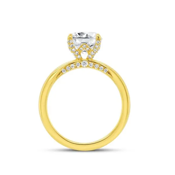 18K Yellow Gold Diamond Engagement Ring Image 3 Koerbers Fine Jewelry Inc New Albany, IN