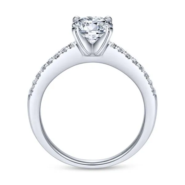 14K White Gold Round Diamond Engagement Ring Image 2 Koerbers Fine Jewelry Inc New Albany, IN