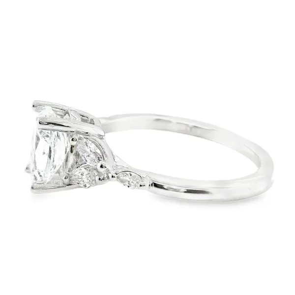 14K White Gold Side Stone Semi Mount Engagement Ring Image 2 Koerbers Fine Jewelry Inc New Albany, IN
