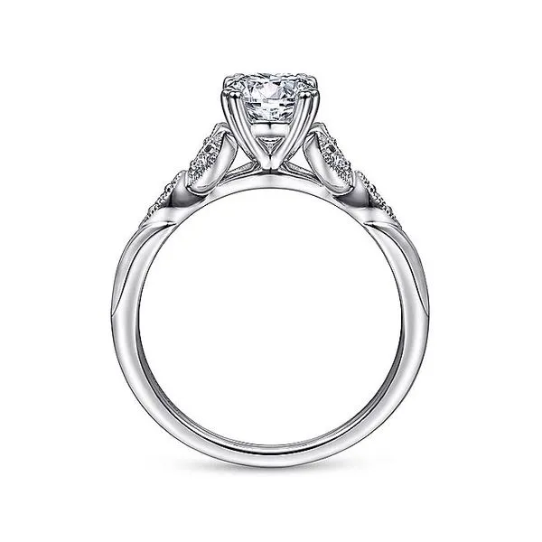 14K White Gold Oval Diamond Engagement Ring Image 2 Koerbers Fine Jewelry Inc New Albany, IN