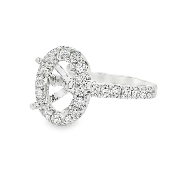 Platinum Halo Engagement Ring Koerbers Fine Jewelry Inc New Albany, IN