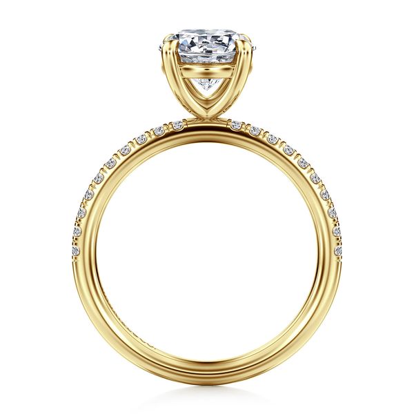 14K Yellow Gold Round Diamond Engagement Ring Image 2 Koerbers Fine Jewelry Inc New Albany, IN