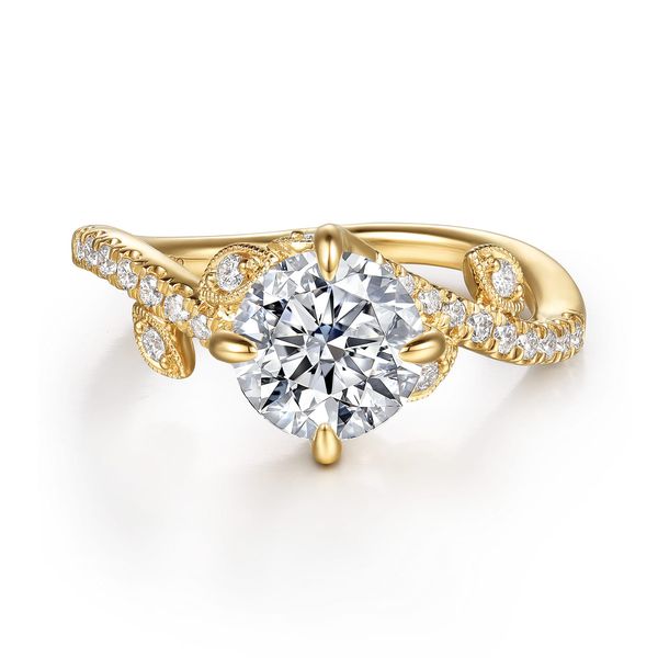 14K Yellow Gold Round Diamond Engagement Ring Koerbers Fine Jewelry Inc New Albany, IN