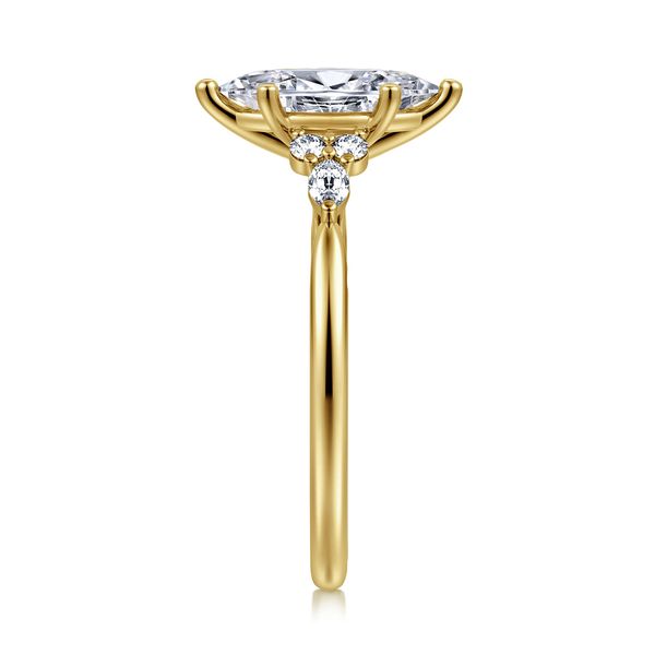 14K Yellow Gold 6 Prong Marquise Shape Diamond Engagement Ring Image 4 Koerbers Fine Jewelry Inc New Albany, IN