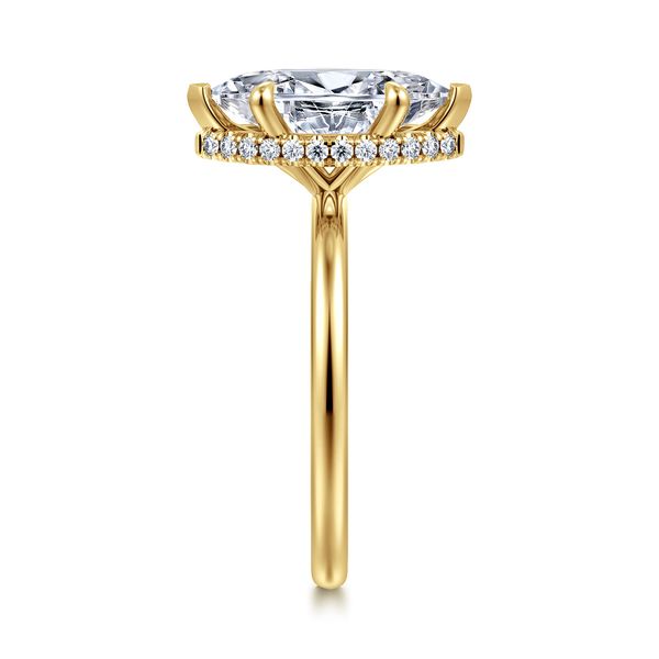 14K Yellow Gold Marquise Shape Diamond Engagement Ring Image 4 Koerbers Fine Jewelry Inc New Albany, IN