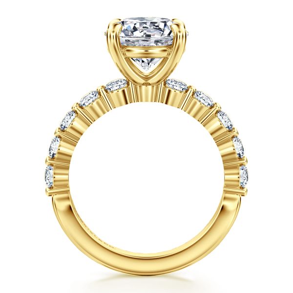 14K Yellow Gold Round Single Prong Diamond Engagement Ring Image 2 Koerbers Fine Jewelry Inc New Albany, IN