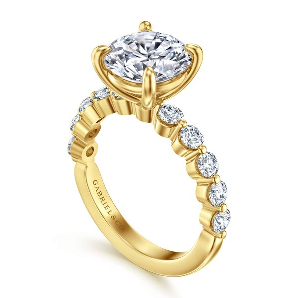 14K Yellow Gold Round Single Prong Diamond Engagement Ring Image 3 Koerbers Fine Jewelry Inc New Albany, IN