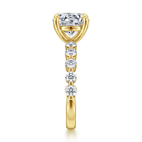 14K Yellow Gold Round Single Prong Diamond Engagement Ring Image 4 Koerbers Fine Jewelry Inc New Albany, IN