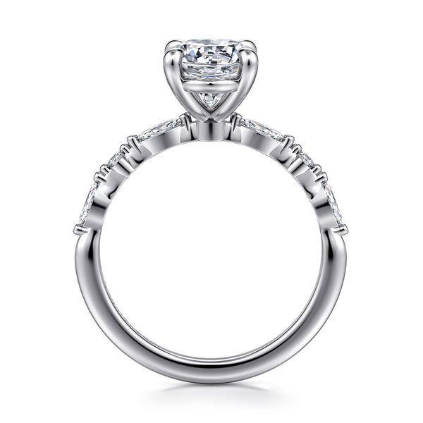 14K White Gold Oval Diamond Engagement Ring Image 2 Koerbers Fine Jewelry Inc New Albany, IN