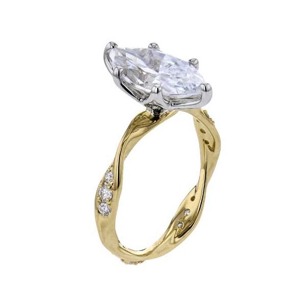 18K Yellow Gold Twisted Engagement Ring Koerbers Fine Jewelry Inc New Albany, IN