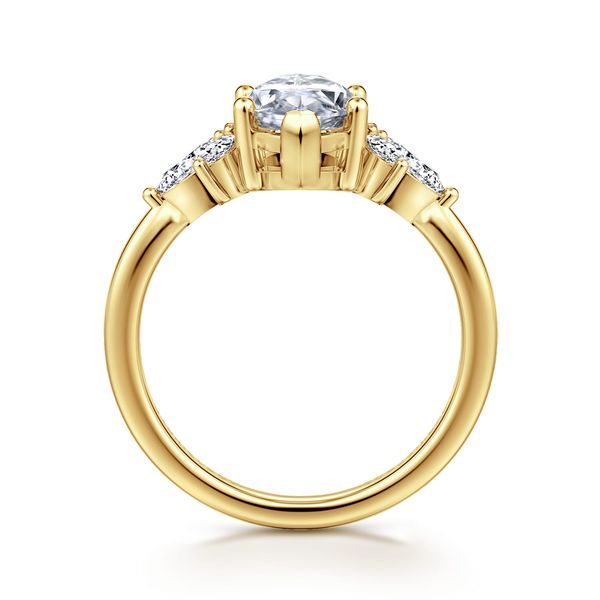 14K Yellow Gold Marquise Shape Diamond Engagement Ring Image 2 Koerbers Fine Jewelry Inc New Albany, IN