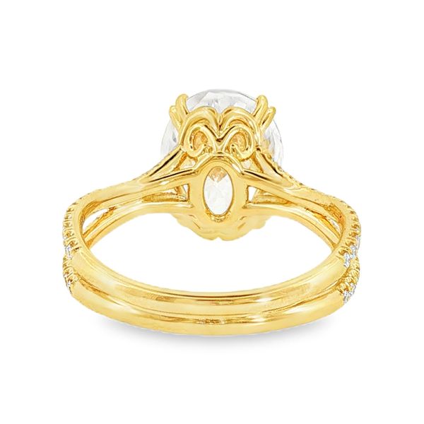 18K Yellow Gold Split Shank Engagement Ring Image 3 Koerbers Fine Jewelry Inc New Albany, IN