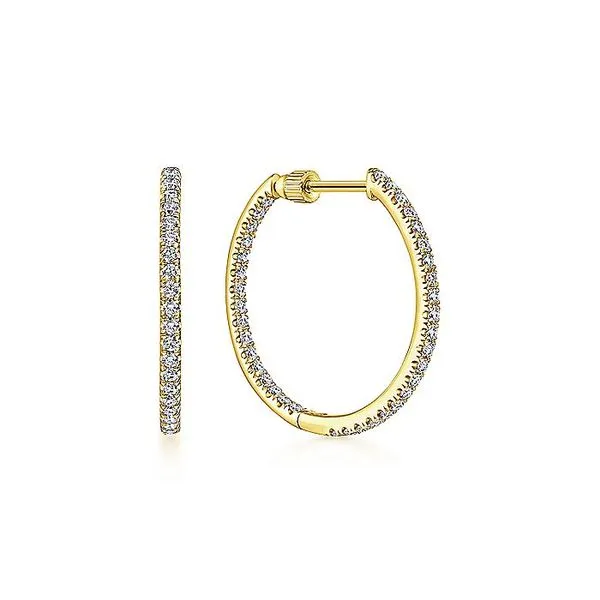 14K Yellow Gold Classic Hoop Earrings Koerbers Fine Jewelry Inc New Albany, IN