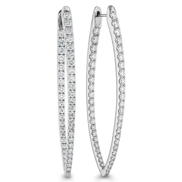 18K White Gold Imperial Diamond Hoops Koerbers Fine Jewelry Inc New Albany, IN