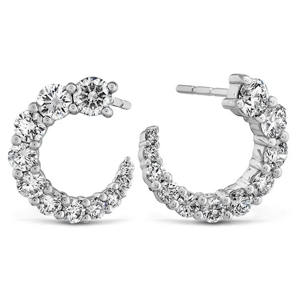 18K White Gold Luna Wrap Diamond Earrings similar item image