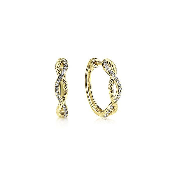 14K Yellow Gold Twisted Hoop Earrings Koerbers Fine Jewelry Inc New Albany, IN